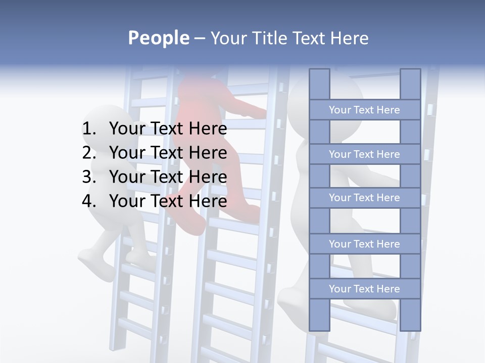 Climb Professional Stairs PowerPoint Template