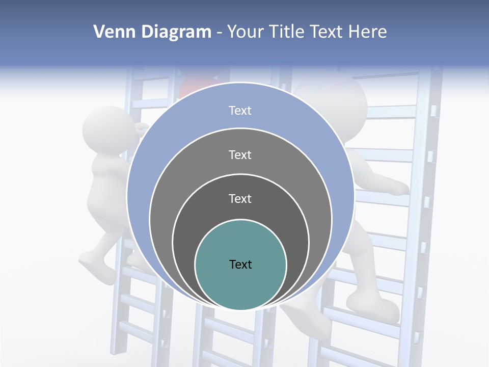 Climb Professional Stairs PowerPoint Template