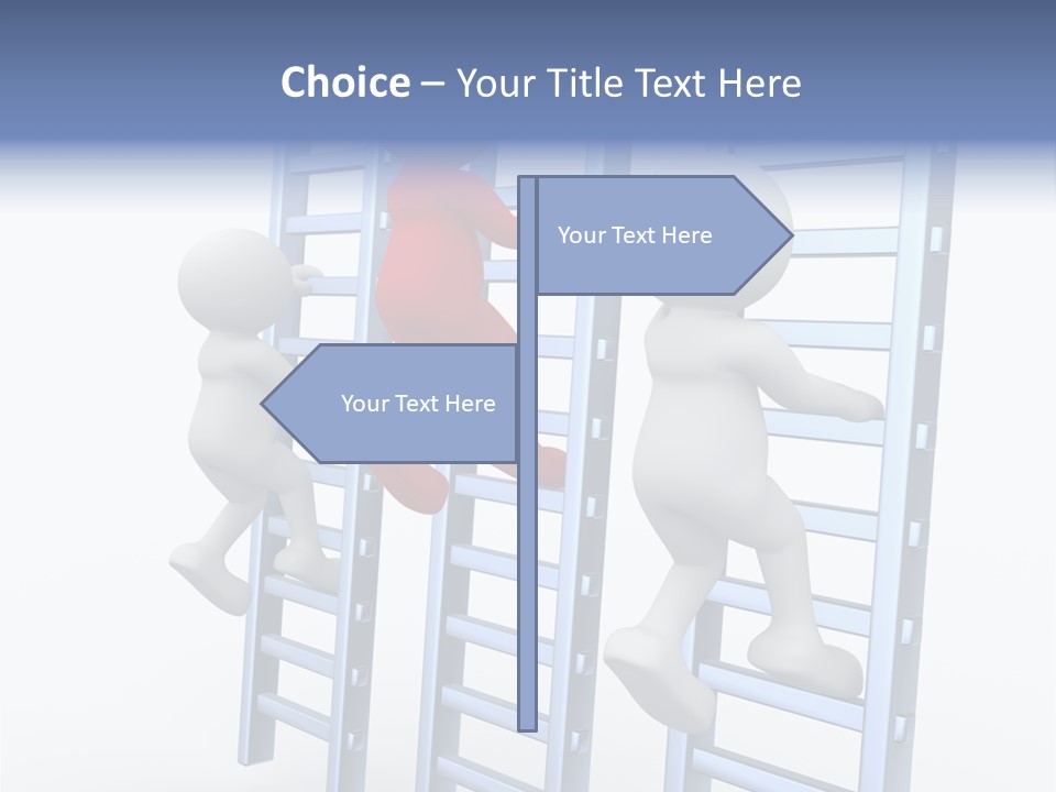 Climb Professional Stairs PowerPoint Template