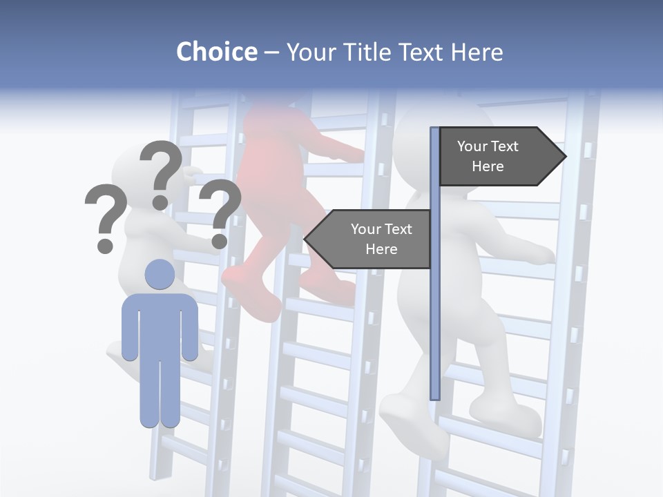 Climb Professional Stairs PowerPoint Template