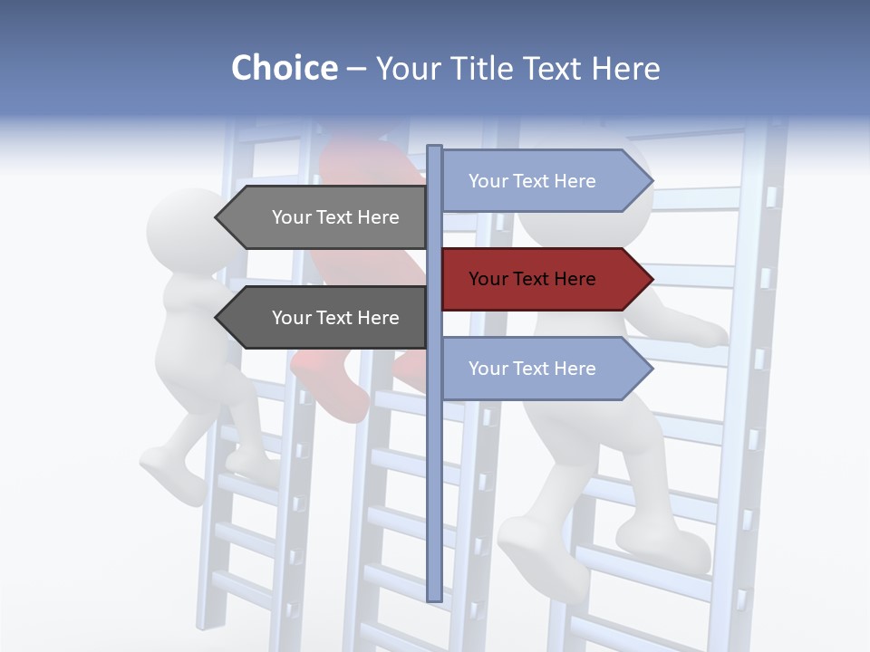 Climb Professional Stairs PowerPoint Template