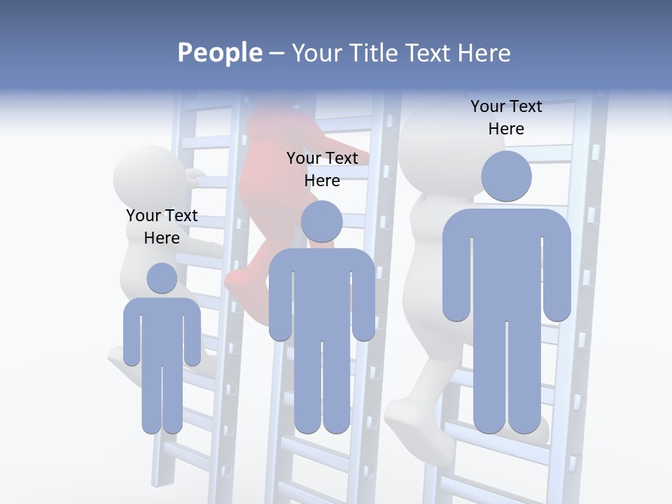 Climb Professional Stairs PowerPoint Template