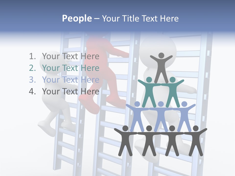 Climb Professional Stairs PowerPoint Template
