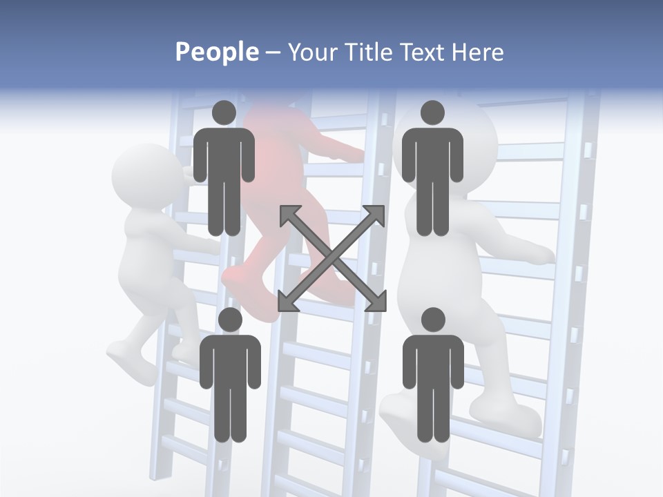 Climb Professional Stairs PowerPoint Template