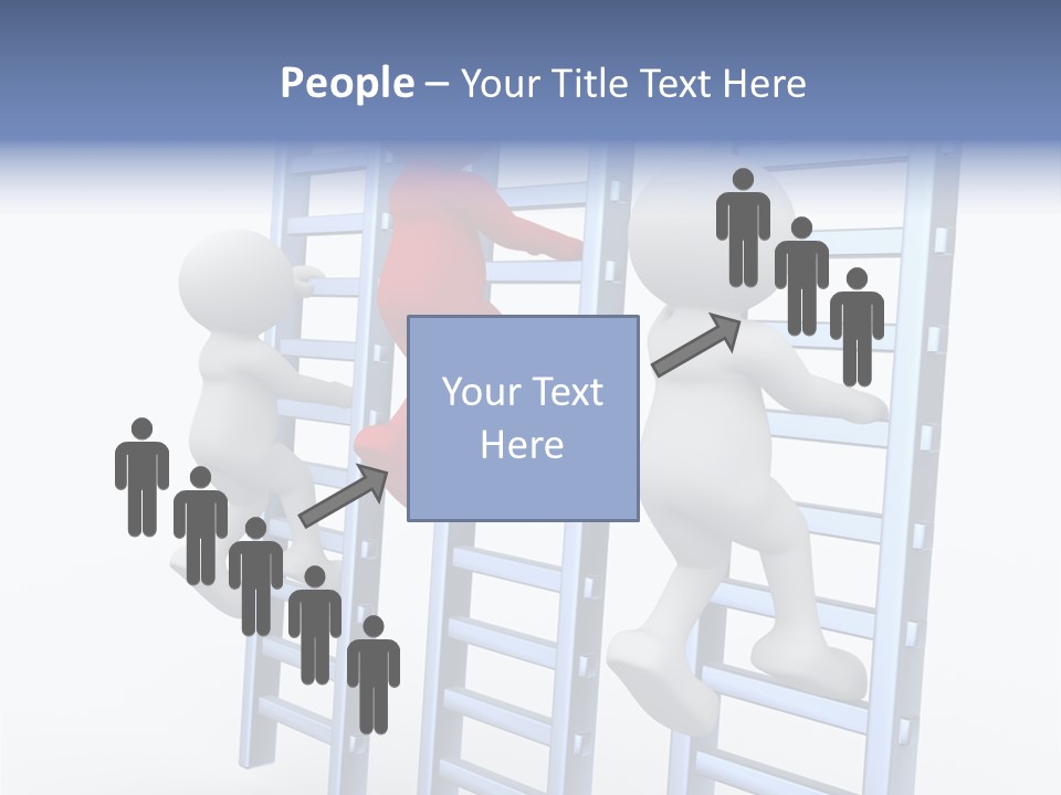 Climb Professional Stairs PowerPoint Template
