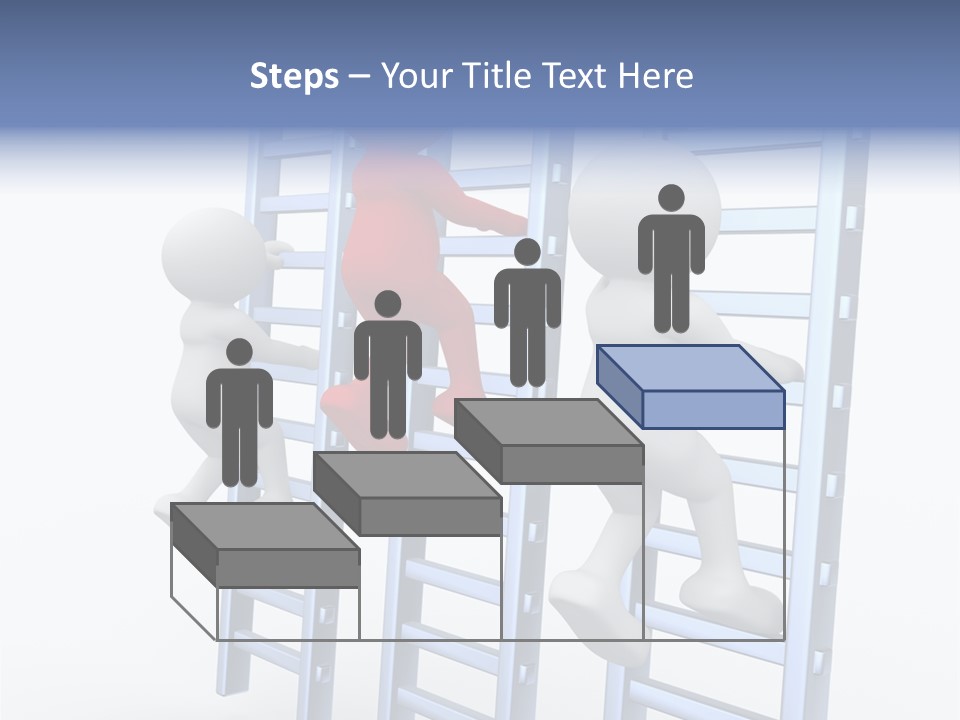 Climb Professional Stairs PowerPoint Template