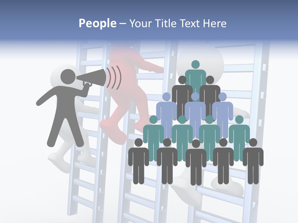 Climb Professional Stairs PowerPoint Template