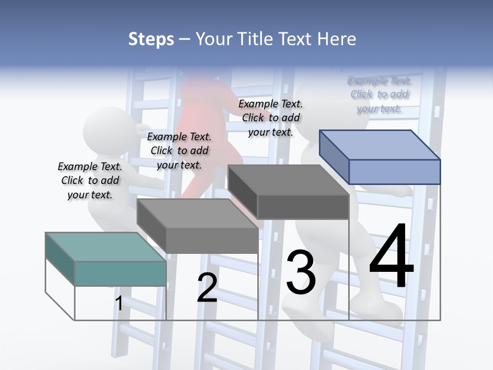 Climb Professional Stairs PowerPoint Template