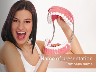 Face Oral Fun PowerPoint Template