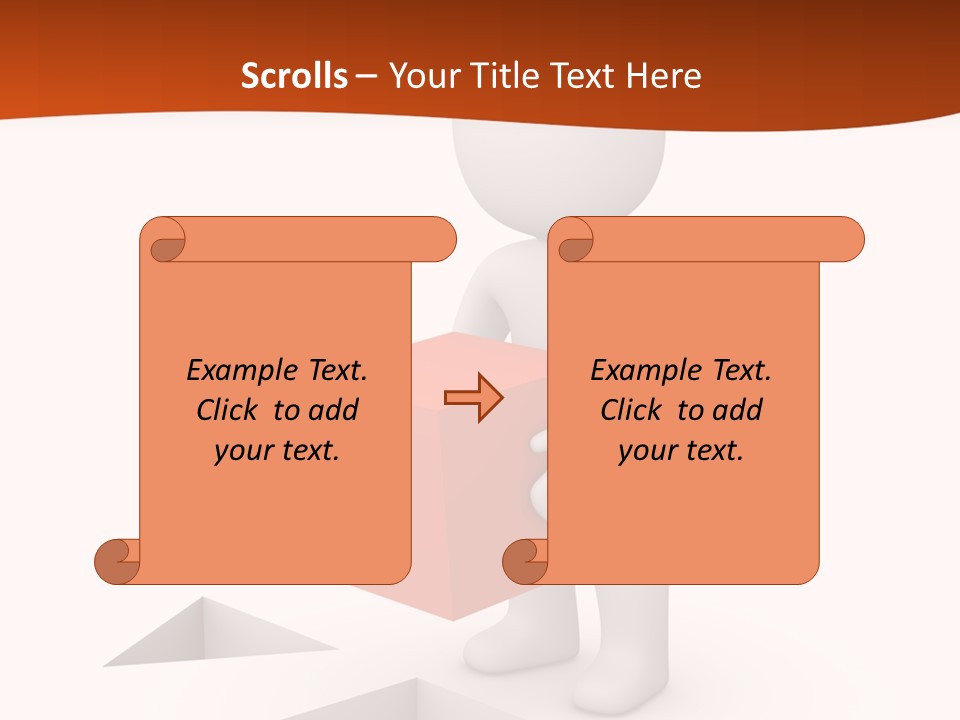 A Person Holding A Box In His Hands PowerPoint Template