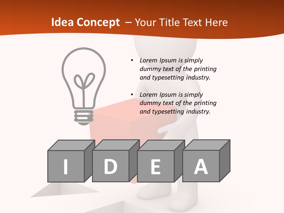 A Person Holding A Box In His Hands PowerPoint Template