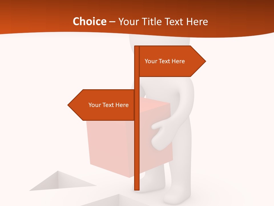 A Person Holding A Box In His Hands PowerPoint Template