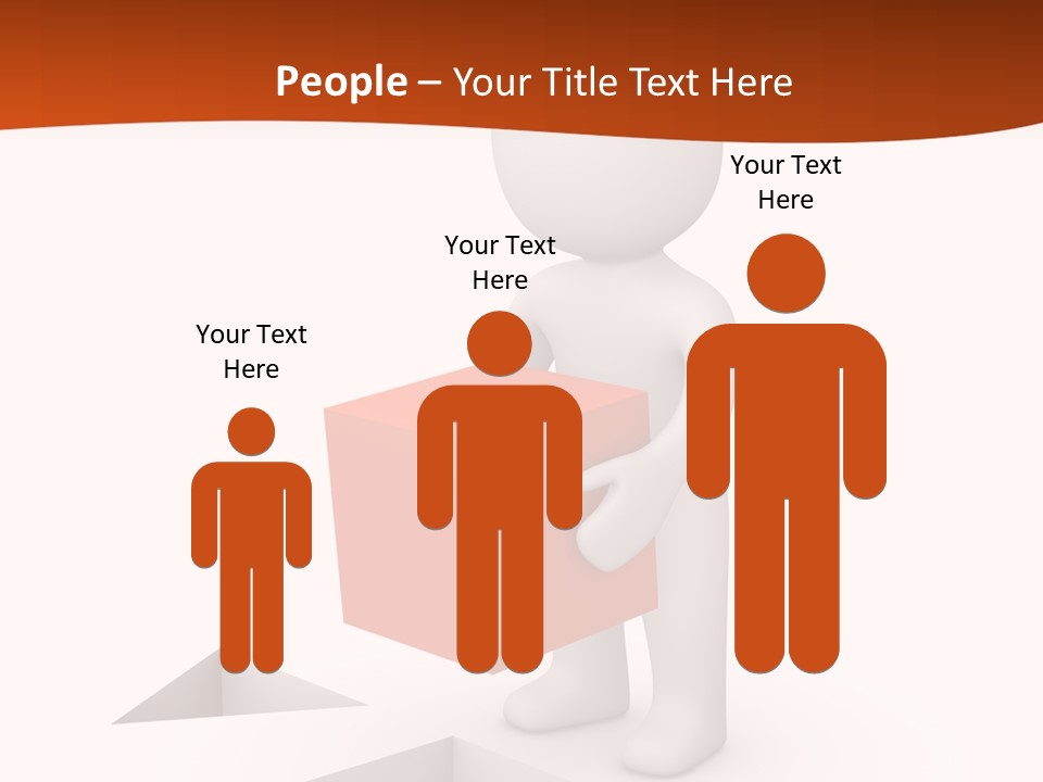 A Person Holding A Box In His Hands PowerPoint Template