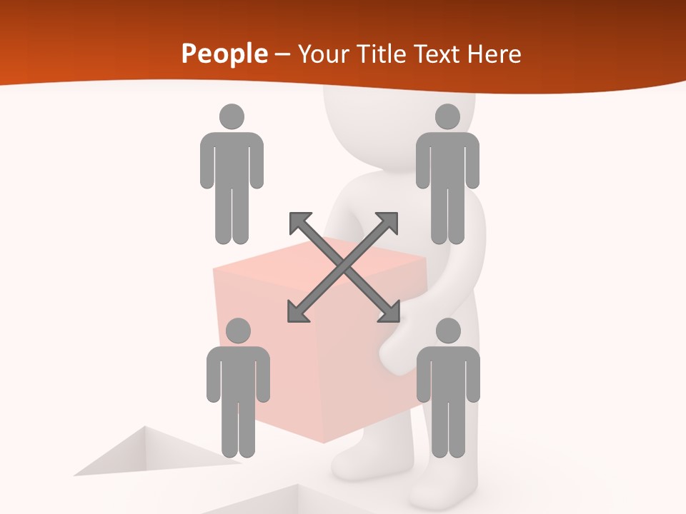 A Person Holding A Box In His Hands PowerPoint Template