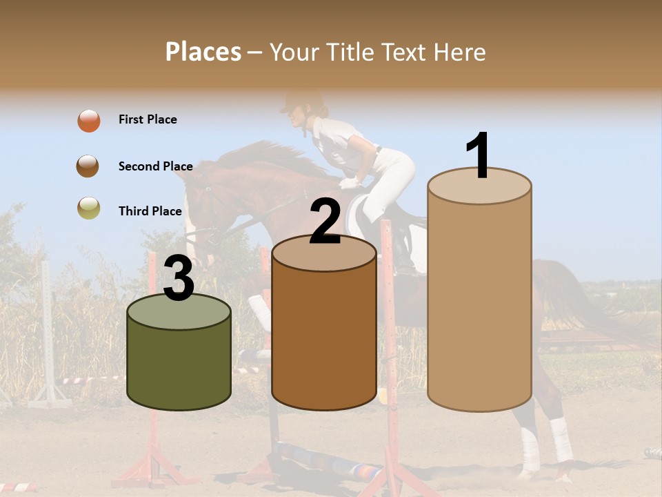 Training Woman Powerful PowerPoint Template