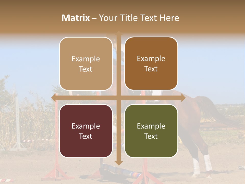 Training Woman Powerful PowerPoint Template