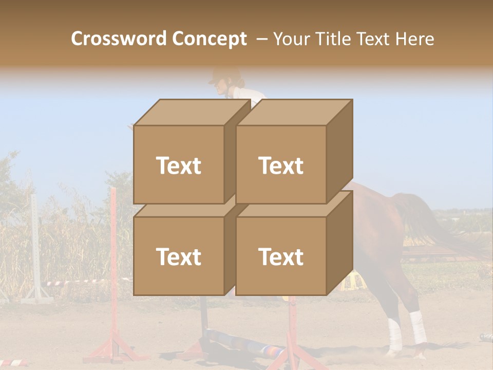 Training Woman Powerful PowerPoint Template