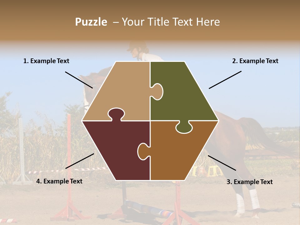 Training Woman Powerful PowerPoint Template