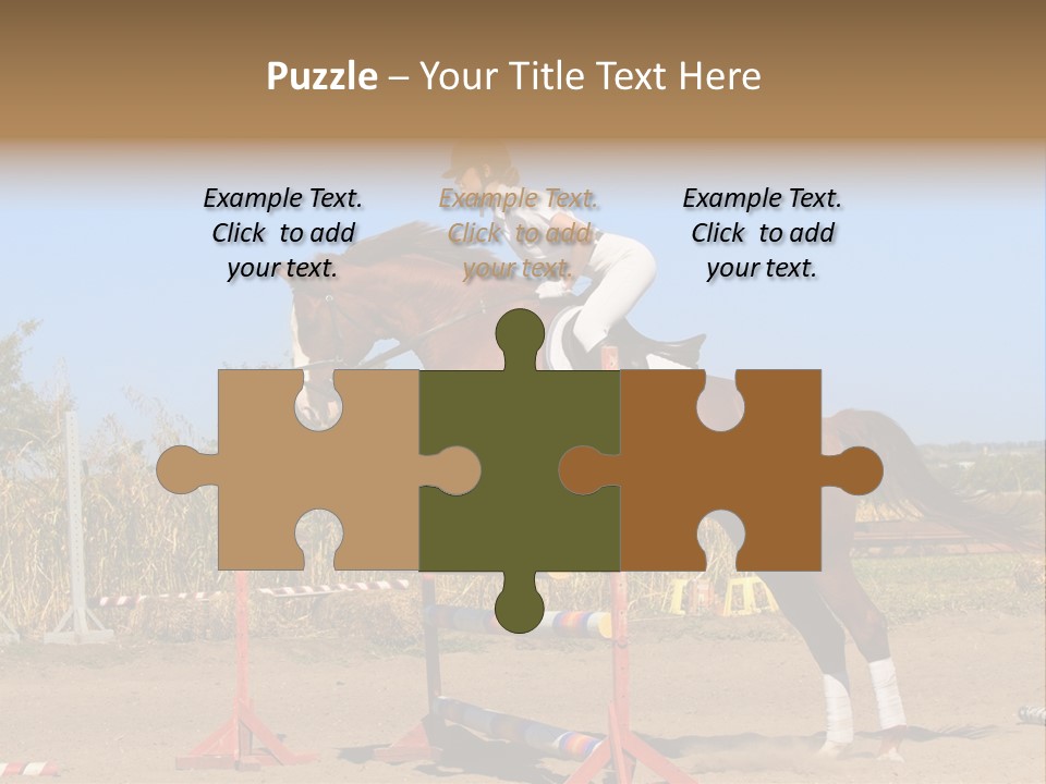 Training Woman Powerful PowerPoint Template