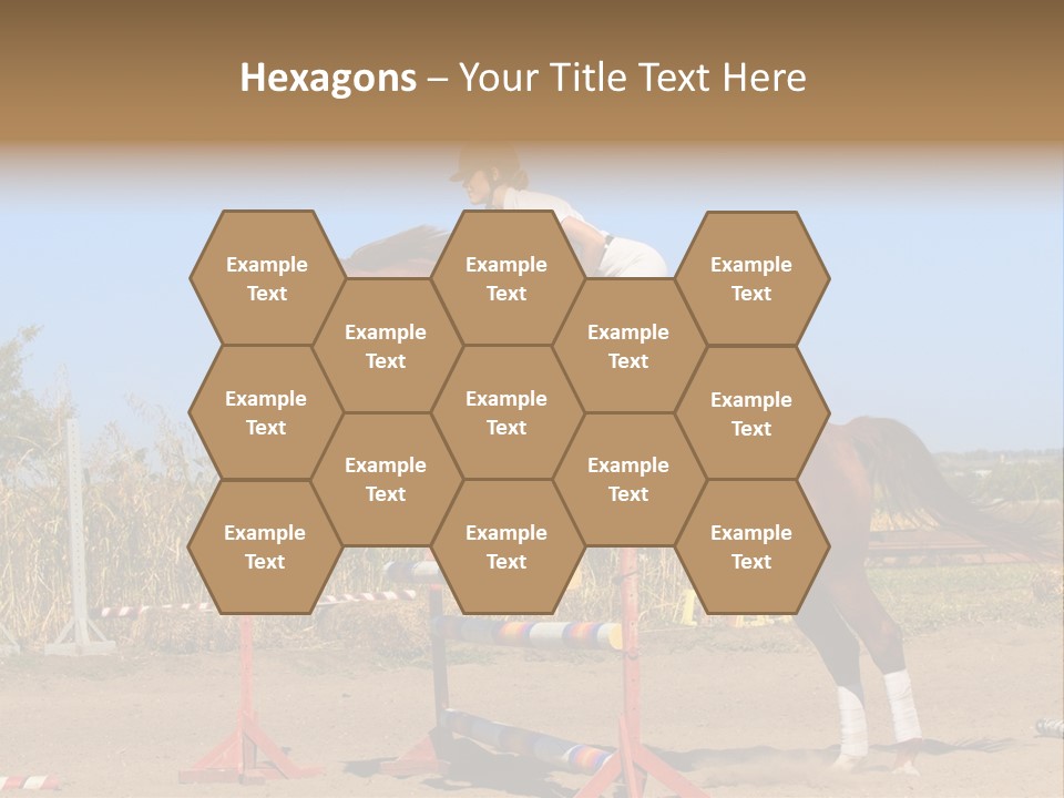 Training Woman Powerful PowerPoint Template