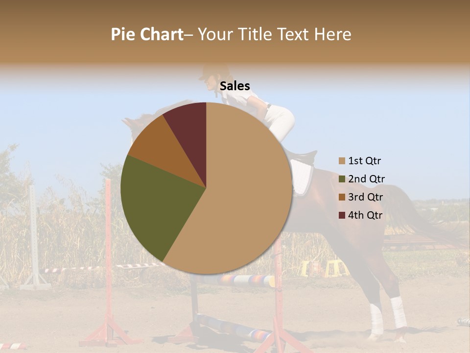 Training Woman Powerful PowerPoint Template