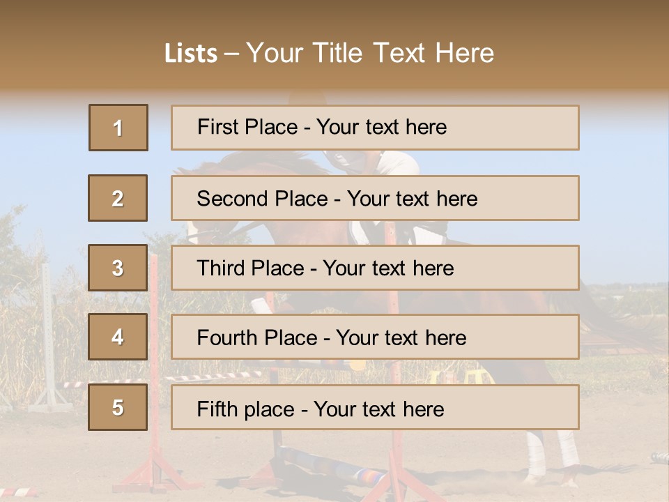 Training Woman Powerful PowerPoint Template