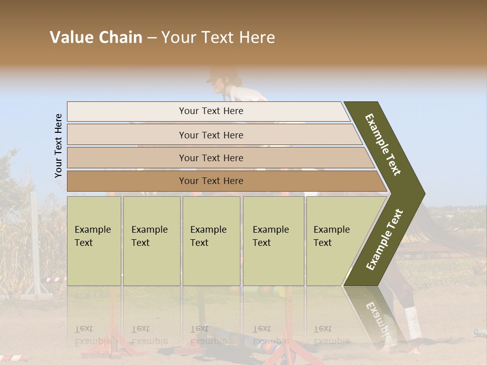 Training Woman Powerful PowerPoint Template