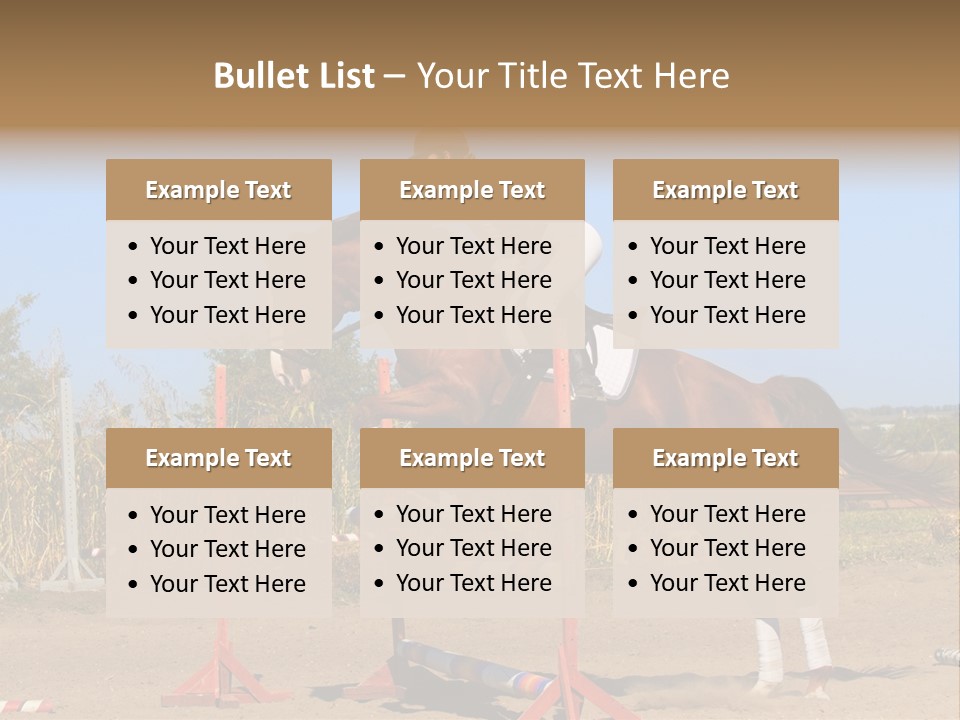 Training Woman Powerful PowerPoint Template