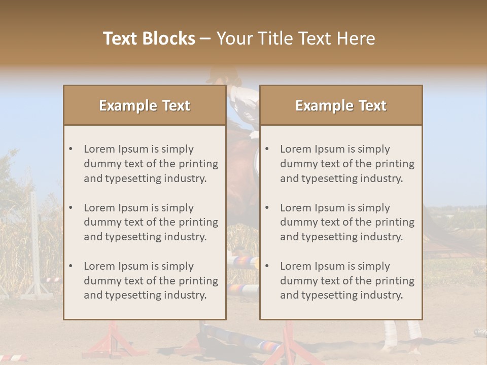 Training Woman Powerful PowerPoint Template