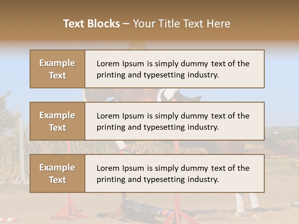 Training Woman Powerful PowerPoint Template