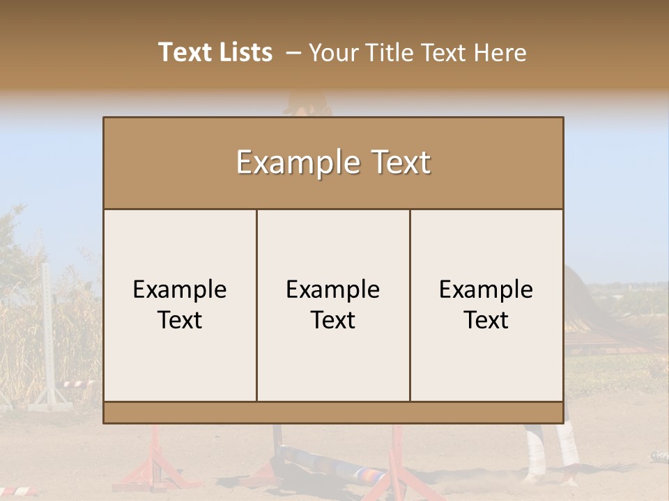 Training Woman Powerful PowerPoint Template