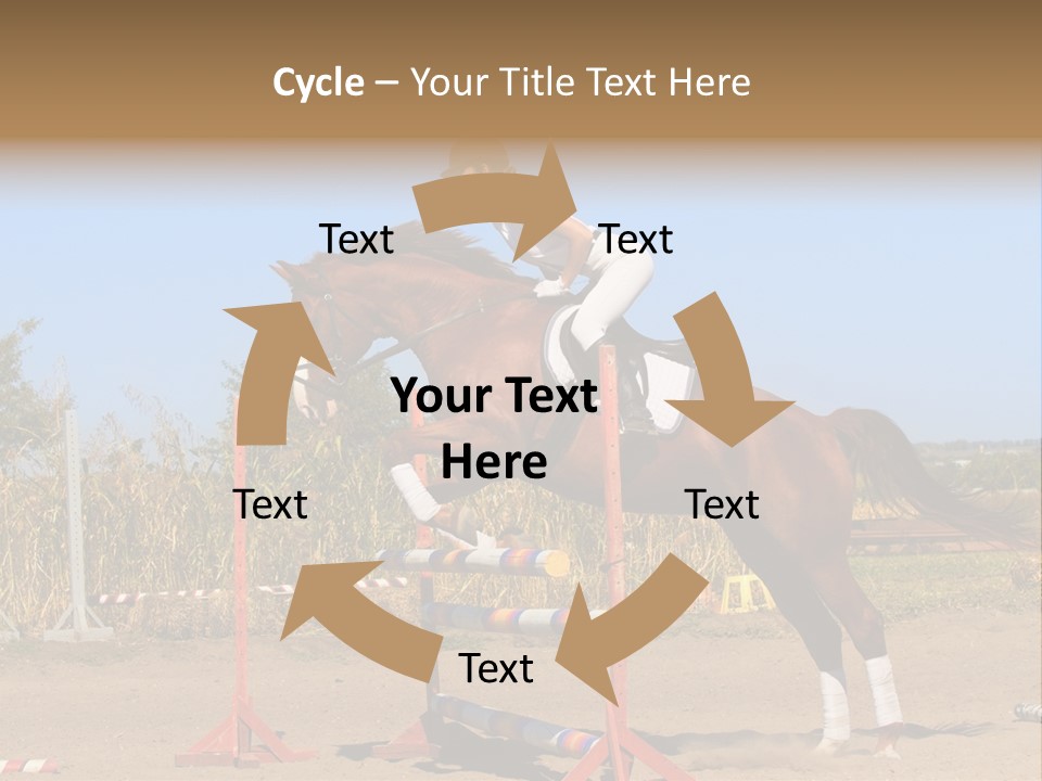 Training Woman Powerful PowerPoint Template