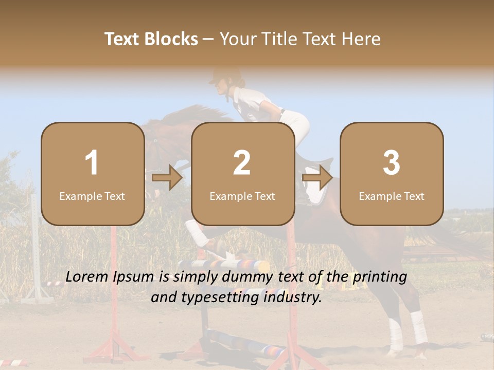 Training Woman Powerful PowerPoint Template