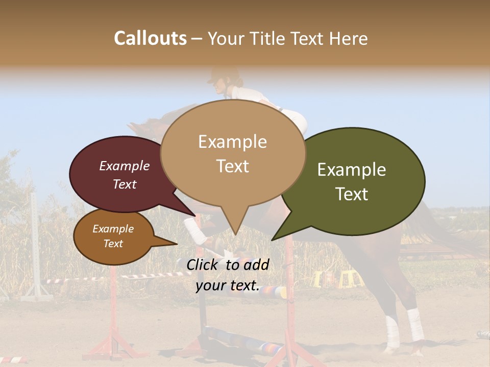 Training Woman Powerful PowerPoint Template