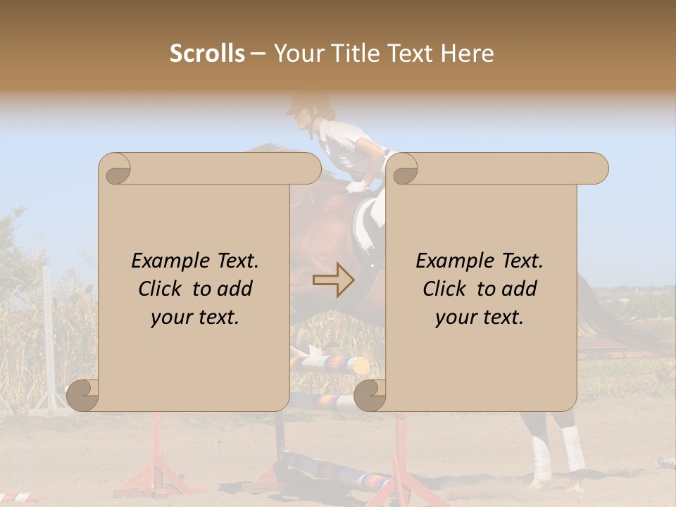 Training Woman Powerful PowerPoint Template