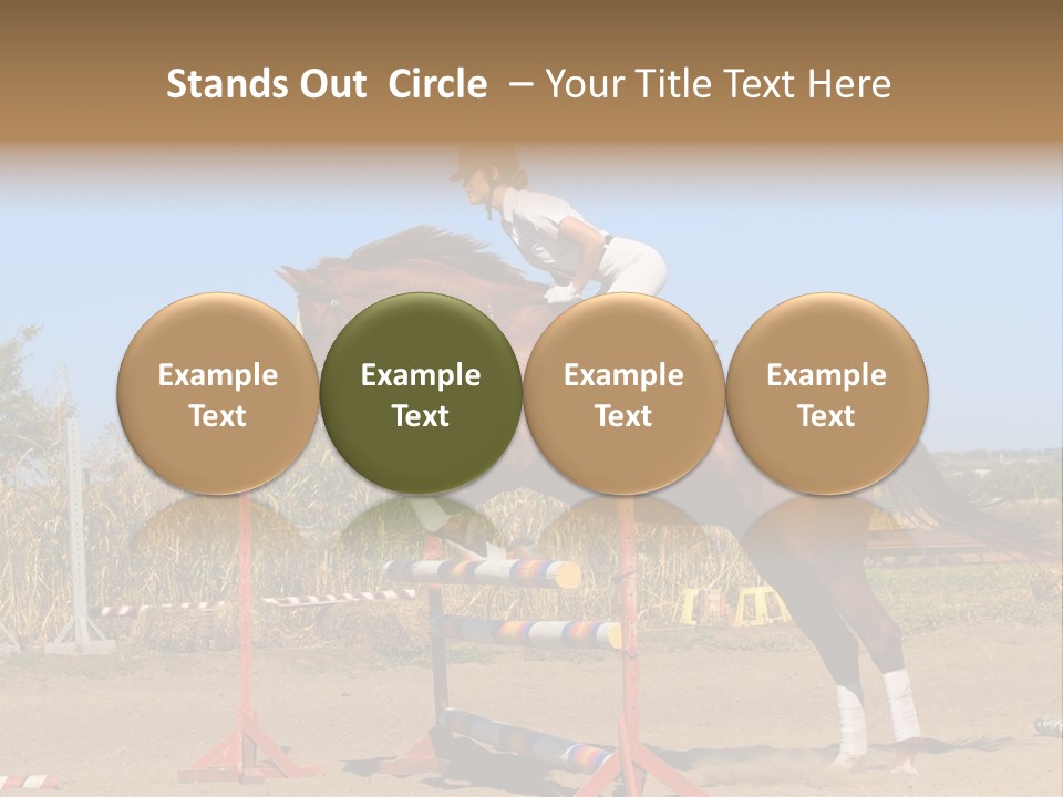 Training Woman Powerful PowerPoint Template