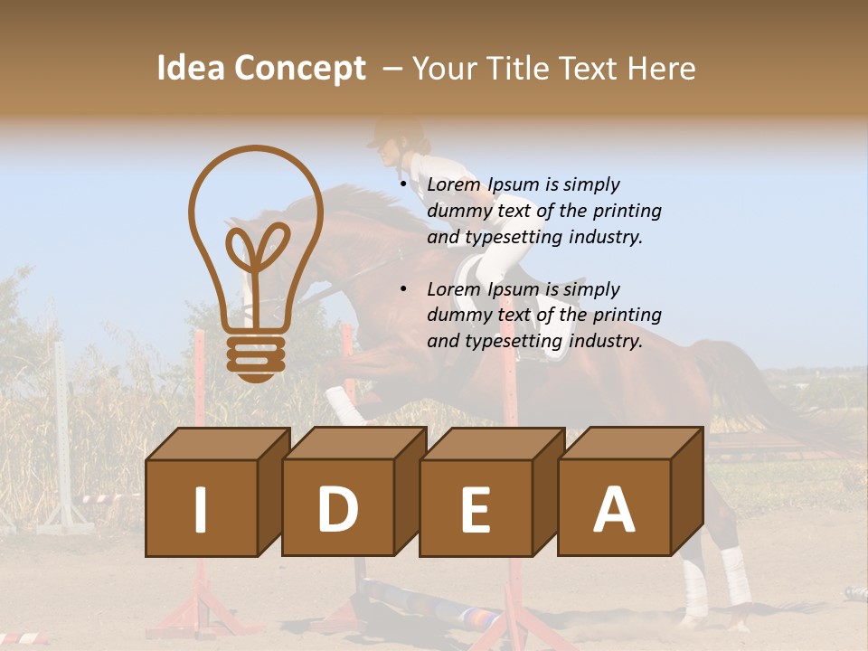 Training Woman Powerful PowerPoint Template