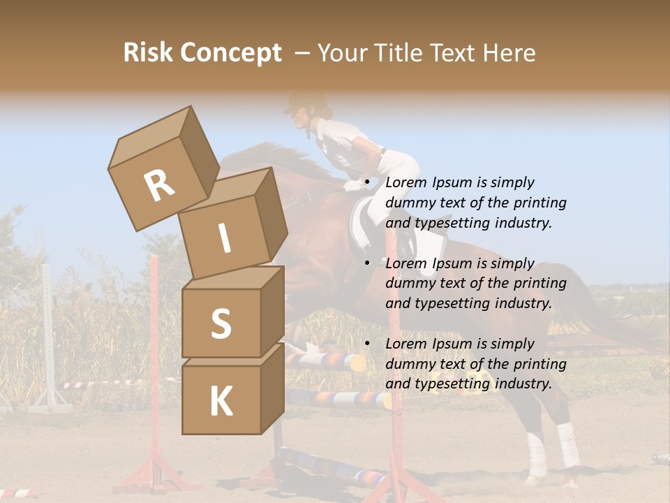 Training Woman Powerful PowerPoint Template