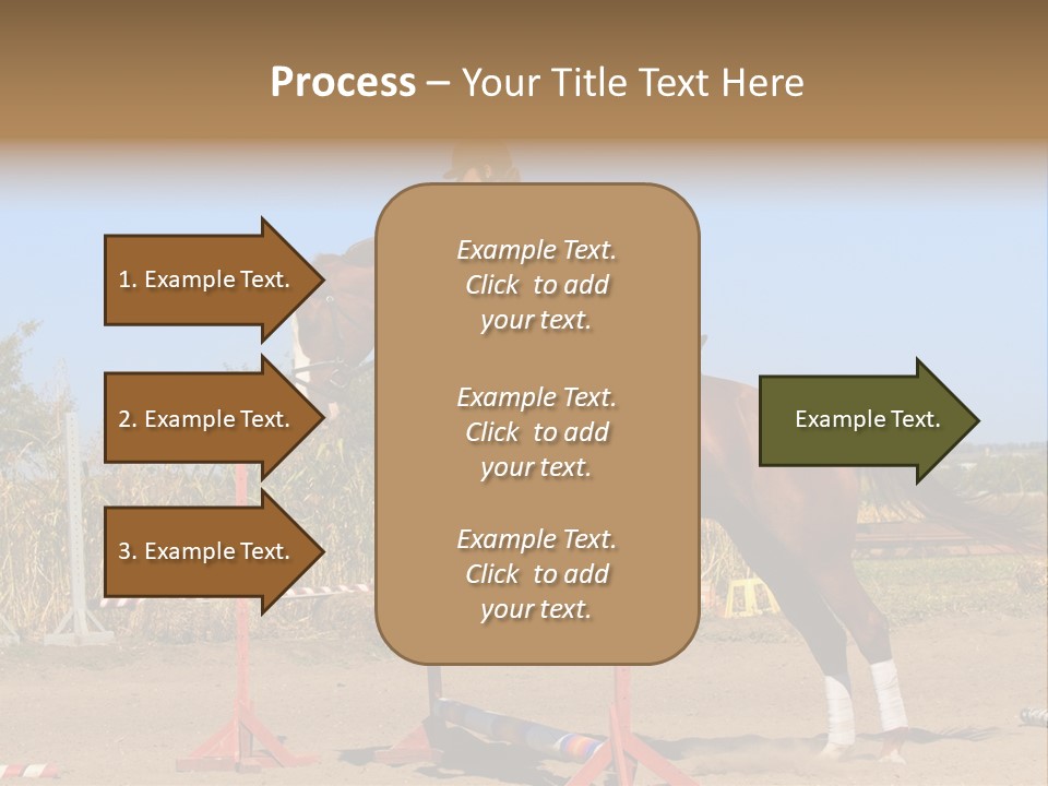 Training Woman Powerful PowerPoint Template