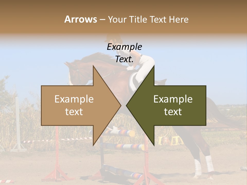 Training Woman Powerful PowerPoint Template