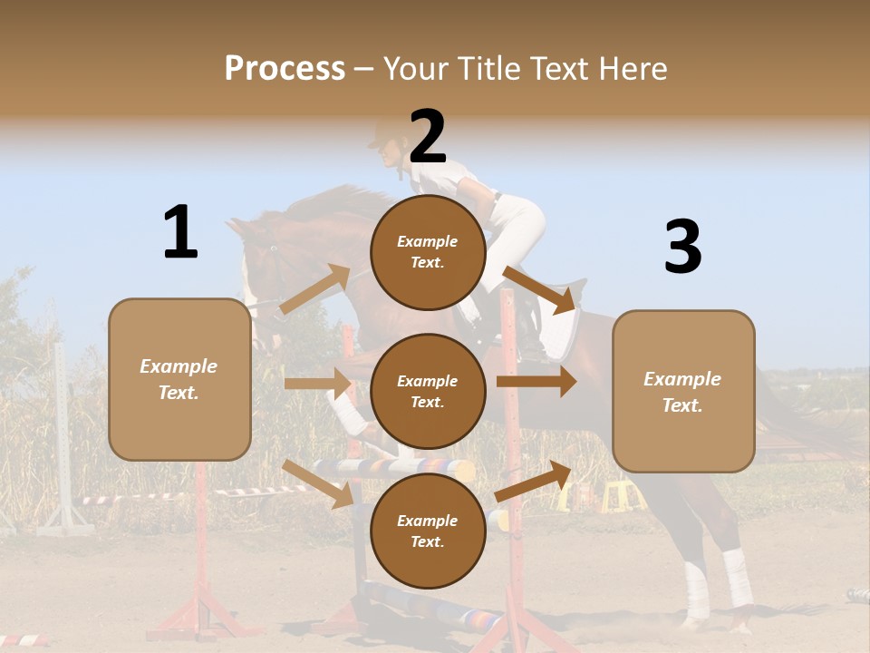 Training Woman Powerful PowerPoint Template