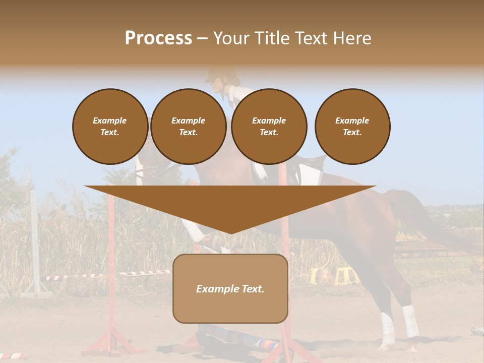 Training Woman Powerful PowerPoint Template