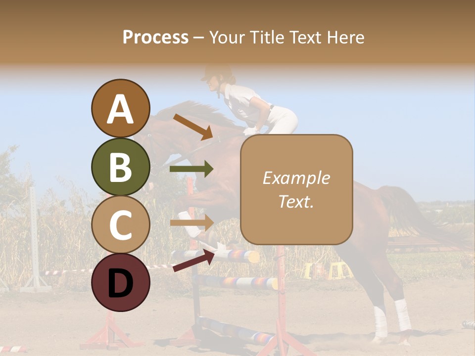 Training Woman Powerful PowerPoint Template