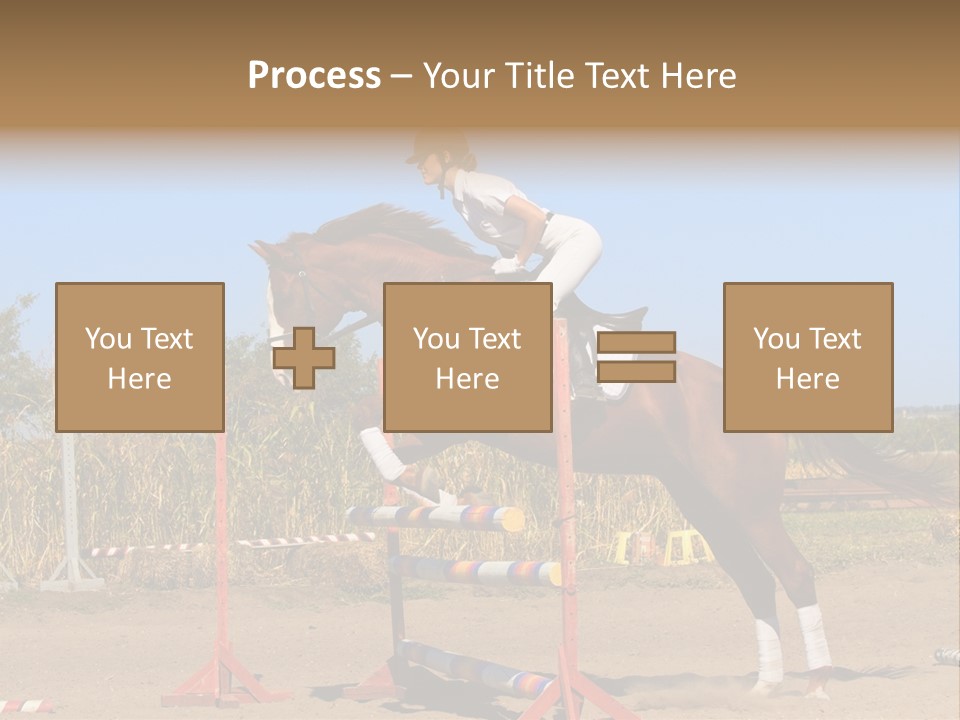 Training Woman Powerful PowerPoint Template