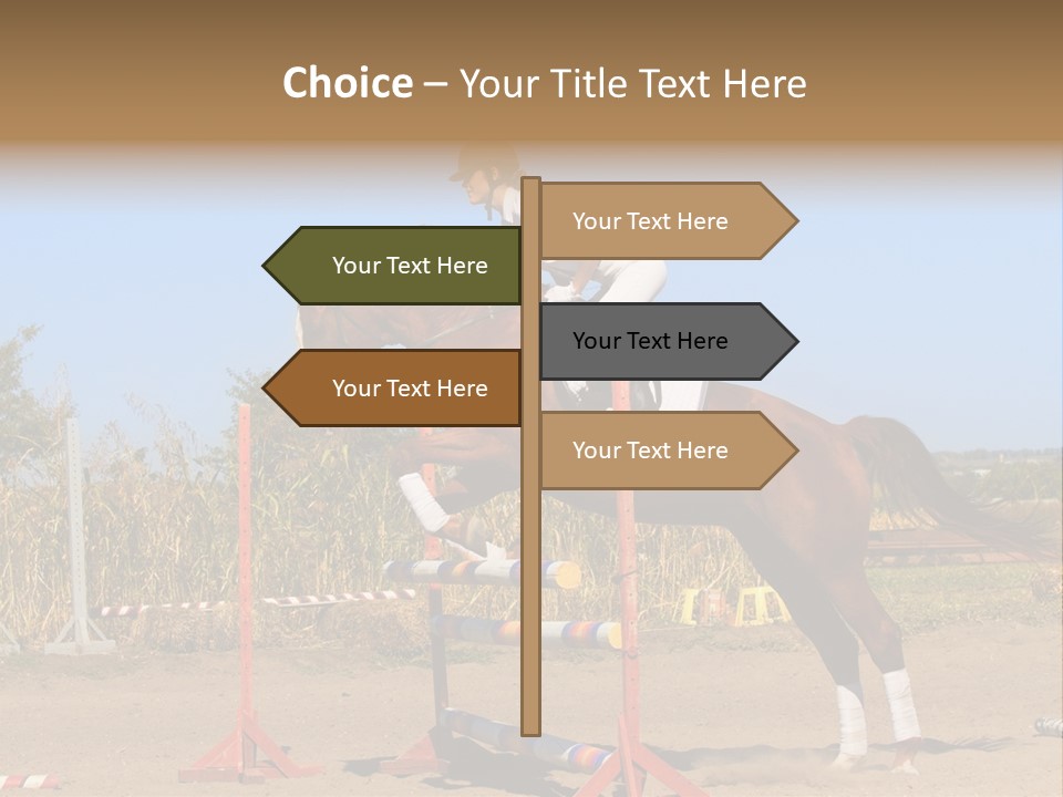 Training Woman Powerful PowerPoint Template