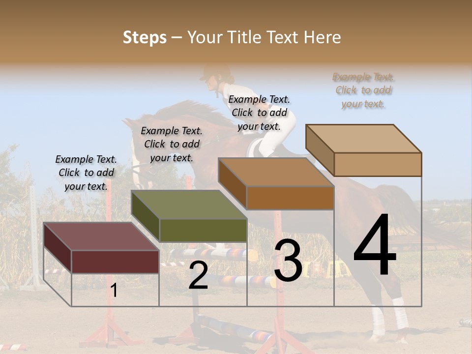 Training Woman Powerful PowerPoint Template