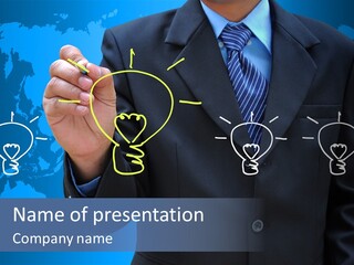 Symbol Environment Sketch PowerPoint Template