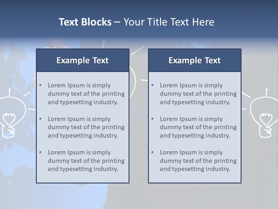 Symbol Environment Sketch PowerPoint Template