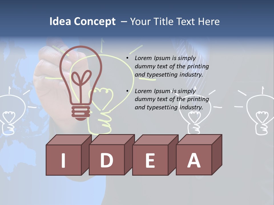 Symbol Environment Sketch PowerPoint Template