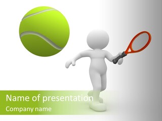 Abstract Success Athlete PowerPoint Template